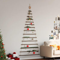 Albero di Natale sospeso con stella superiore 100x210 cm Ramo naturale 4101013