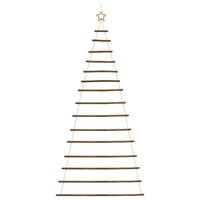 Albero di Natale sospeso con stella superiore 100x210 cm Ramo naturale 4101013