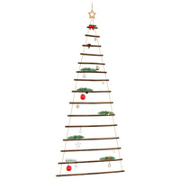 vidaXL Albero di Natale da Parete con Stella 100x210 cm Ramo Naturale