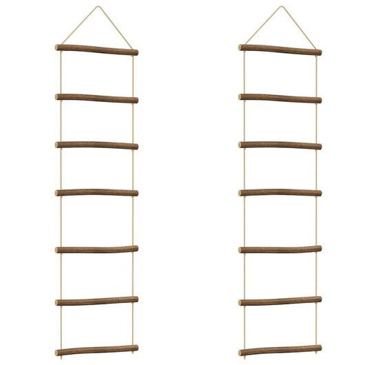 Decorazioni Parete a Forma di Scala 2 pz 30x100cm Ramo Naturale 4101014
