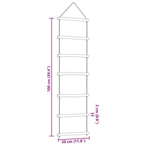 Decorazioni Parete a Forma di Scala 2 pz 30x100cm Ramo Naturale