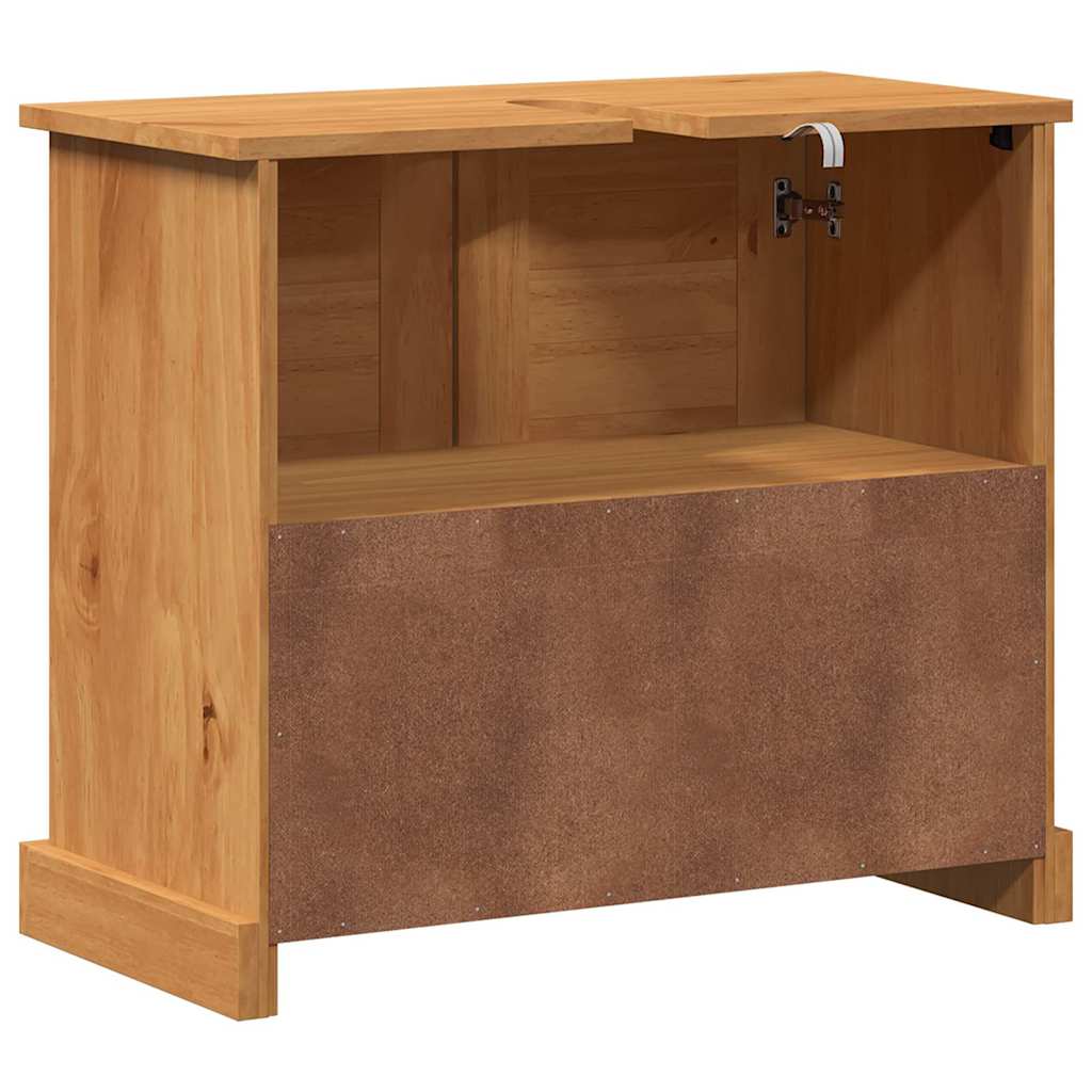 Mobile Lavabo con porta VIGO marrone ambrato 67.5 x 34 x 59 cm 4019101