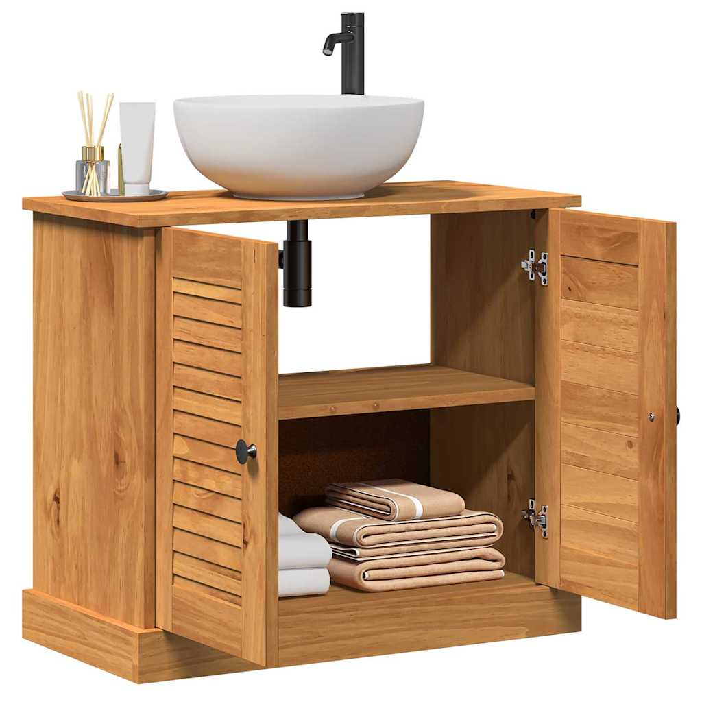 Mobile Lavabo con porta VIGO marrone ambrato 67.5 x 34 x 59 cm 4019101