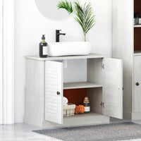 Mobile lavabo  'VIGO'con porte, 67.5 x 34 x 59 cm, fatto di legno di pino massello. 4019102