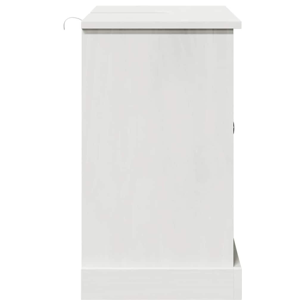 Mobile lavabo  'VIGO'con porte, 67.5 x 34 x 59 cm, fatto di legno di pino massello. 4019102