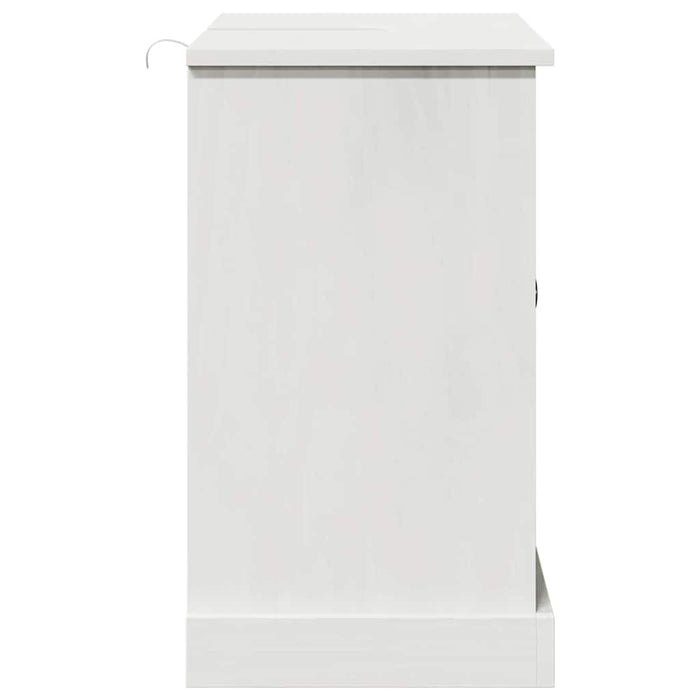 Mobile lavabo  'VIGO'con porte, 67.5 x 34 x 59 cm, fatto di legno di pino massello. 4019102