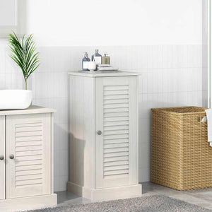 vidaXL Mobile da Bagno con porta VIGO bianco anticato 37 x 34 x 80 cm