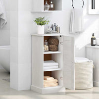 vidaXL Mobile da Bagno con porta VIGO bianco anticato 37 x 34 x 80 cm