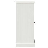 vidaXL Mobile da Bagno con porta VIGO bianco anticato 37 x 34 x 80 cm