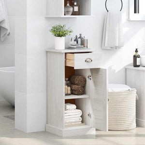 Mobile da Bagno "VIGO" con Cassetto 37x34x80 cm in Legno Massello di Pino 4019106