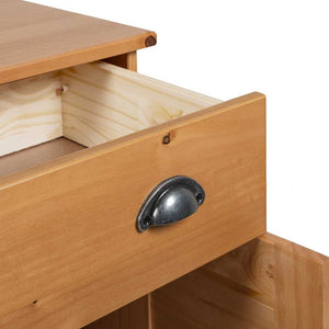 vidaXL Mobile da Bagno VIGO marrone ambrato 67.5 x 34 x 80 cm