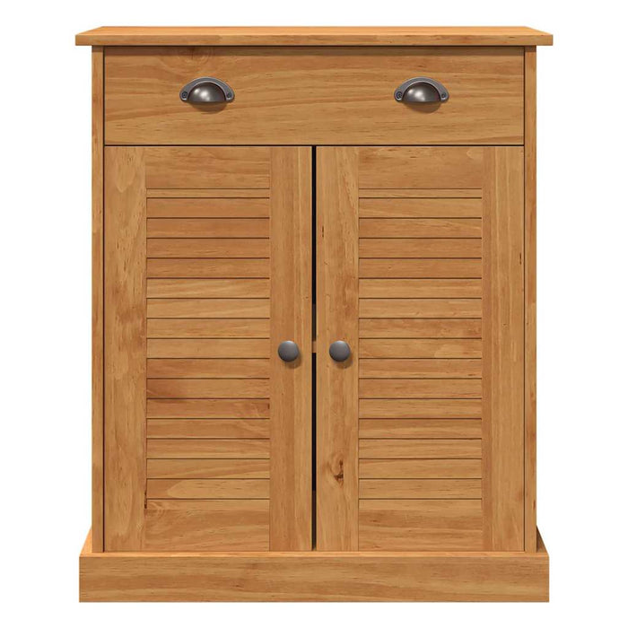 vidaXL Mobile da Bagno VIGO marrone ambrato 67.5 x 34 x 80 cm