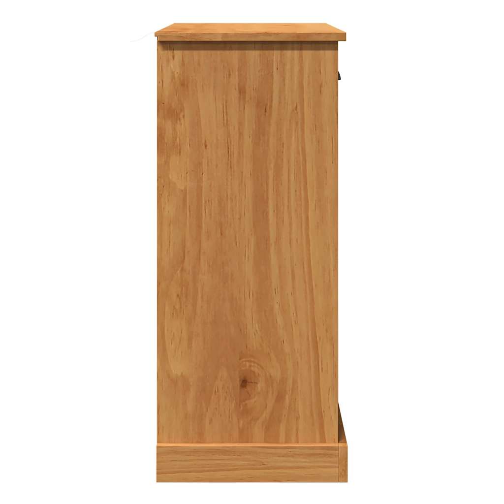 vidaXL Mobile da Bagno VIGO marrone ambrato 67.5 x 34 x 80 cm