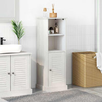 vidaXL Mobile da Bagno con archiviazione VIGO Bianco 37 x 34 x 110 cm