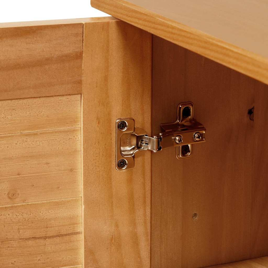 vidaXL Mobile da Bagno VIGO marrone ambrato 67.5 x 34 x 110 cm