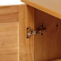 vidaXL Mobile da Bagno VIGO marrone ambrato 67.5 x 34 x 110 cm