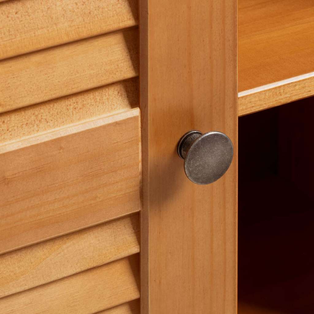 vidaXL Mobile da Bagno VIGO marrone ambrato 67.5 x 34 x 110 cm