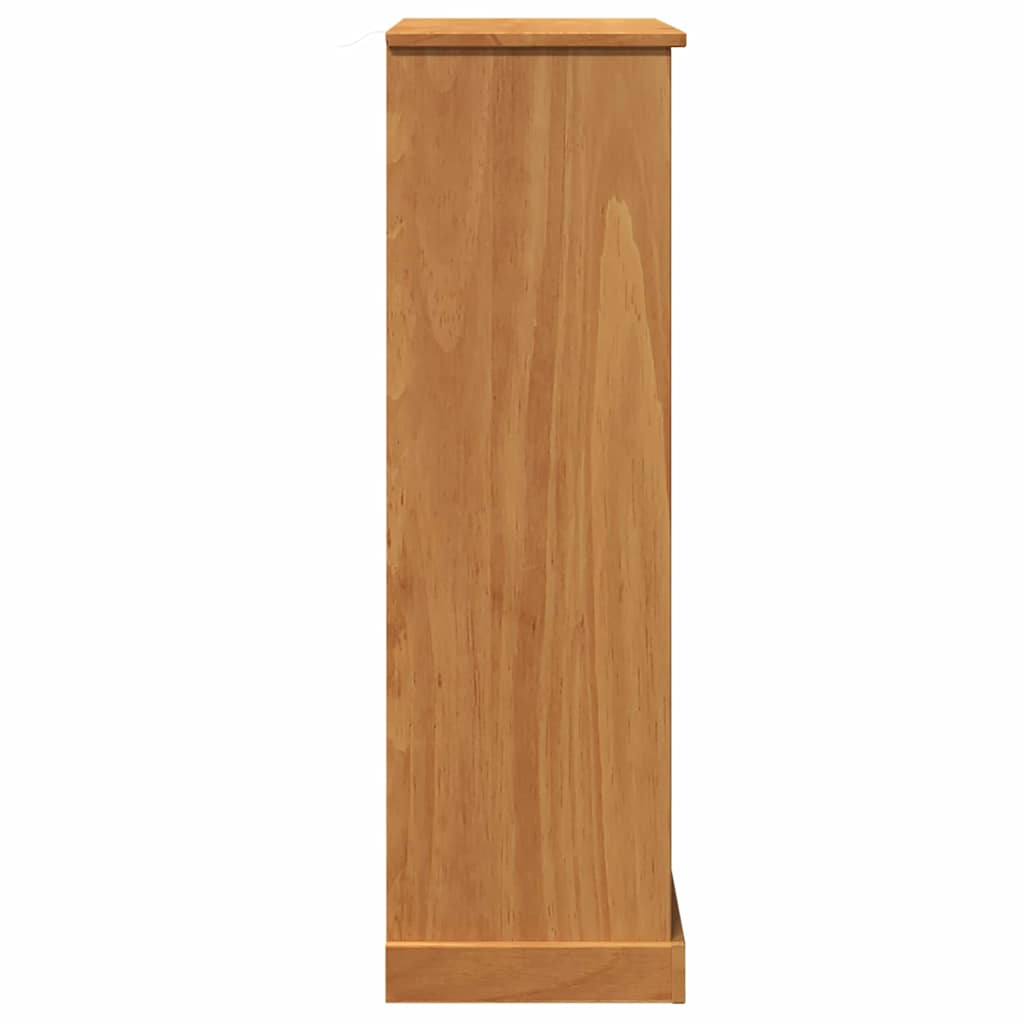 vidaXL Mobile da Bagno VIGO marrone ambrato 67.5 x 34 x 110 cm