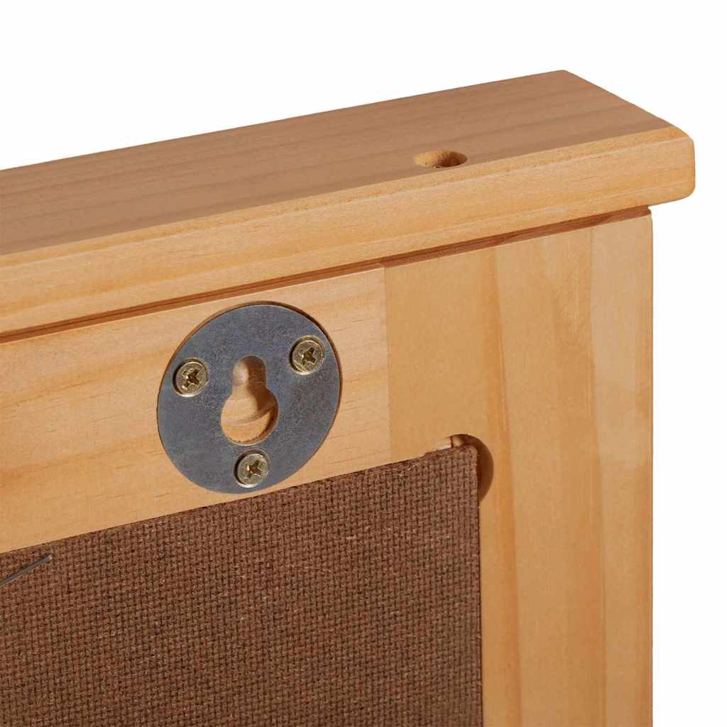 vidaXL Specchio con specchio VIGO marrone ambrato 55.5 x 5 x 70 cm