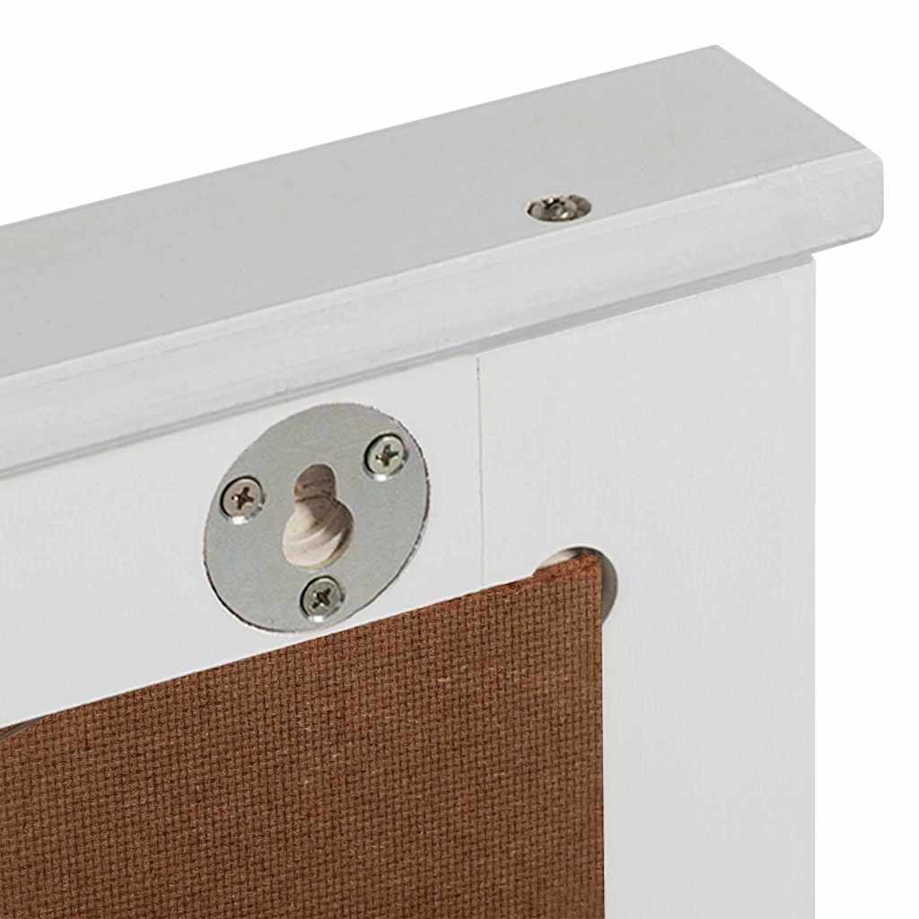 Specchio VIGO Bianco 55.5 x 5 x 70 cm Legno di pino massello 4019126