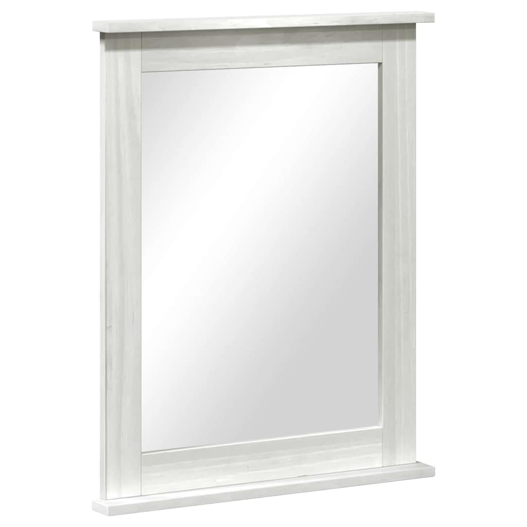 Specchio VIGO Bianco 55.5 x 5 x 70 cm Legno di pino massello 4019126