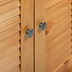 vidaXL Mobile Bagno con porta VIGO marrone ambrato 60 x 27 x 161 cm