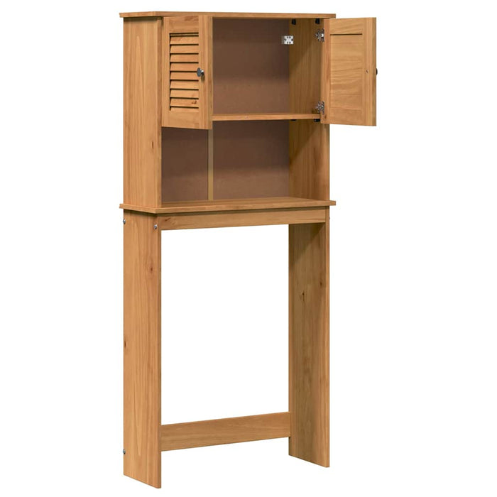 vidaXL Armadio per Lavatrice VIGO marrone ambrato 72.5 x 27 x 161 cm