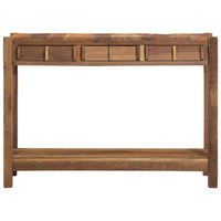 Tavolo Consolle 107x33x76 cm Legno Massello di Recupero 4019623