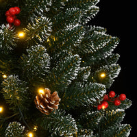 vidaXL Albero di Natale Artificiale con 150 LED 120 cm