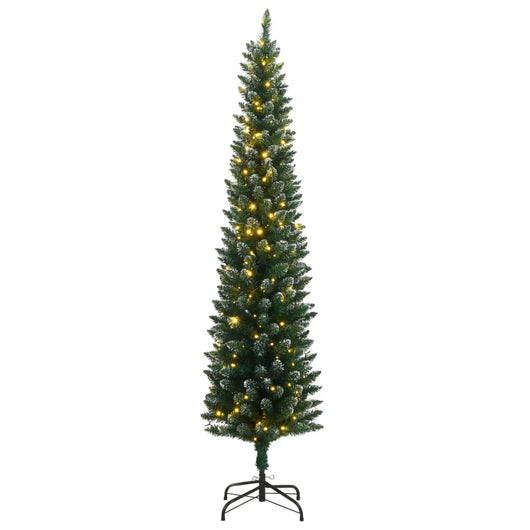 Albero di Natale Artificiale Sottile con 300 LED 210 cm 3315761