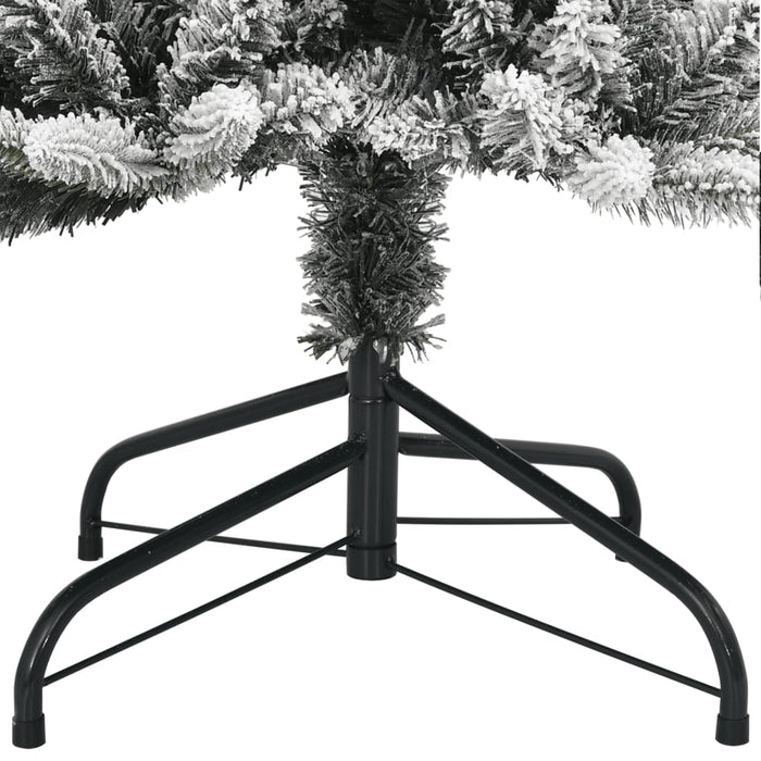 Albero di Natale Artificiale con 150 LED e Neve Fioccata 120 cm 3315763