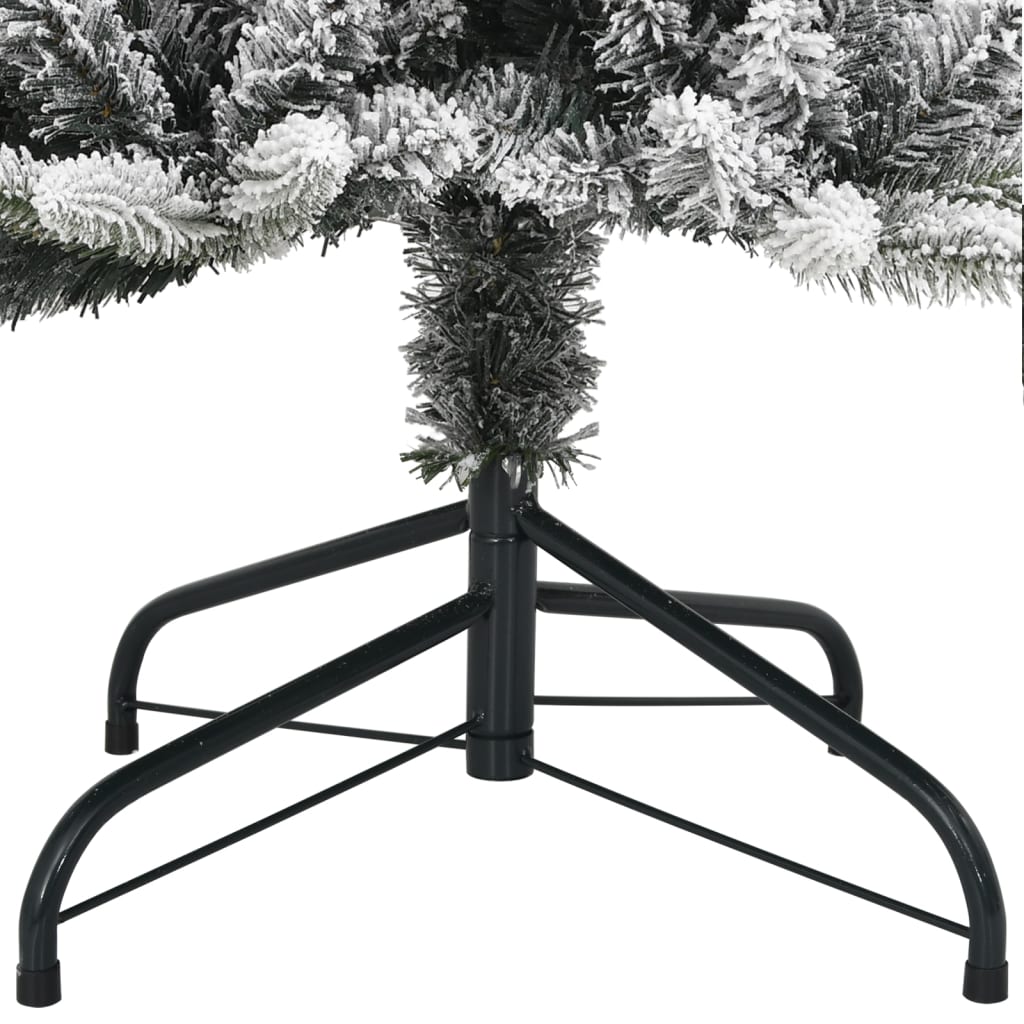 Albero di Natale Artificiale con 300 LED e Neve Floccata 180 cm 3315765