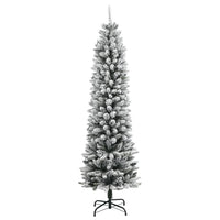 Albero di Natale Artificiale con 300 LED e Neve Floccata 180 cm 3315770