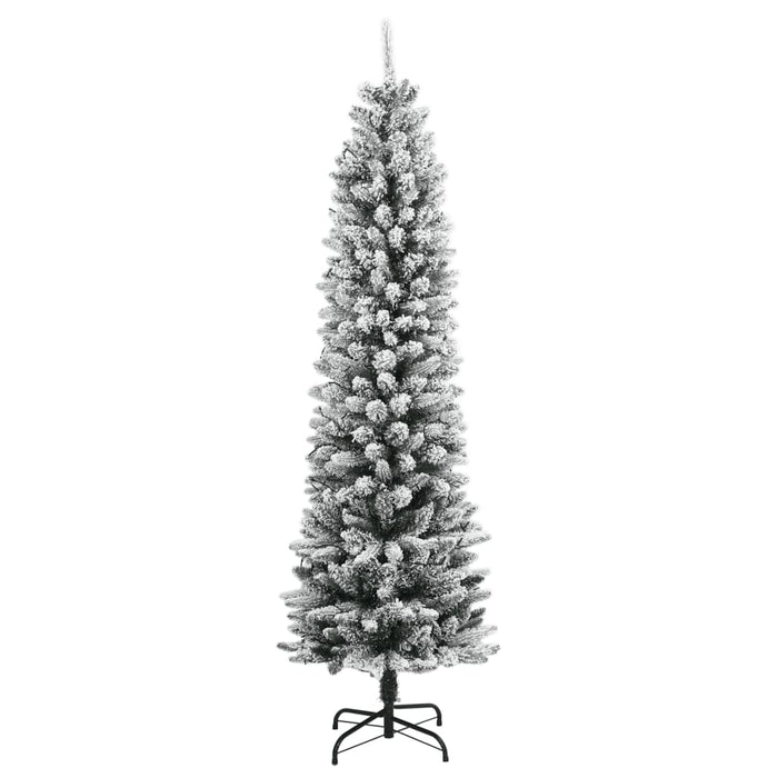 Albero di Natale Artificiale con 300 LED e Neve Floccata 240 cm 3315772