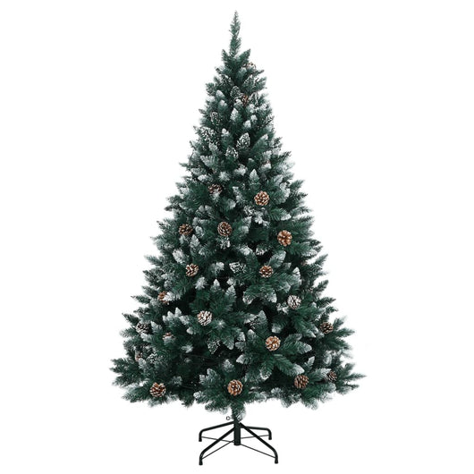 vidaXL Albero di Natale Artificiale Incernierato con 300 LED 180 cm
