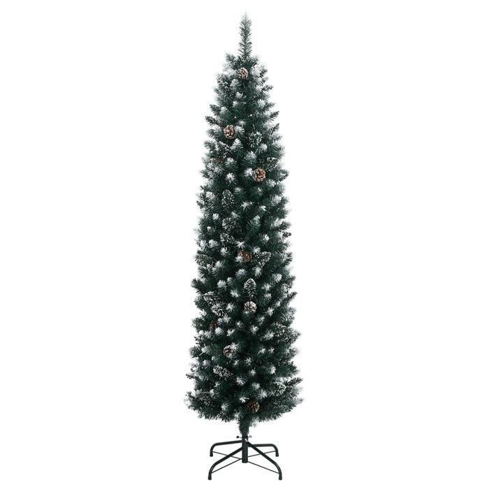 Albero di Natale Artificiale Sottile con 150 LED 120 cm 3315778