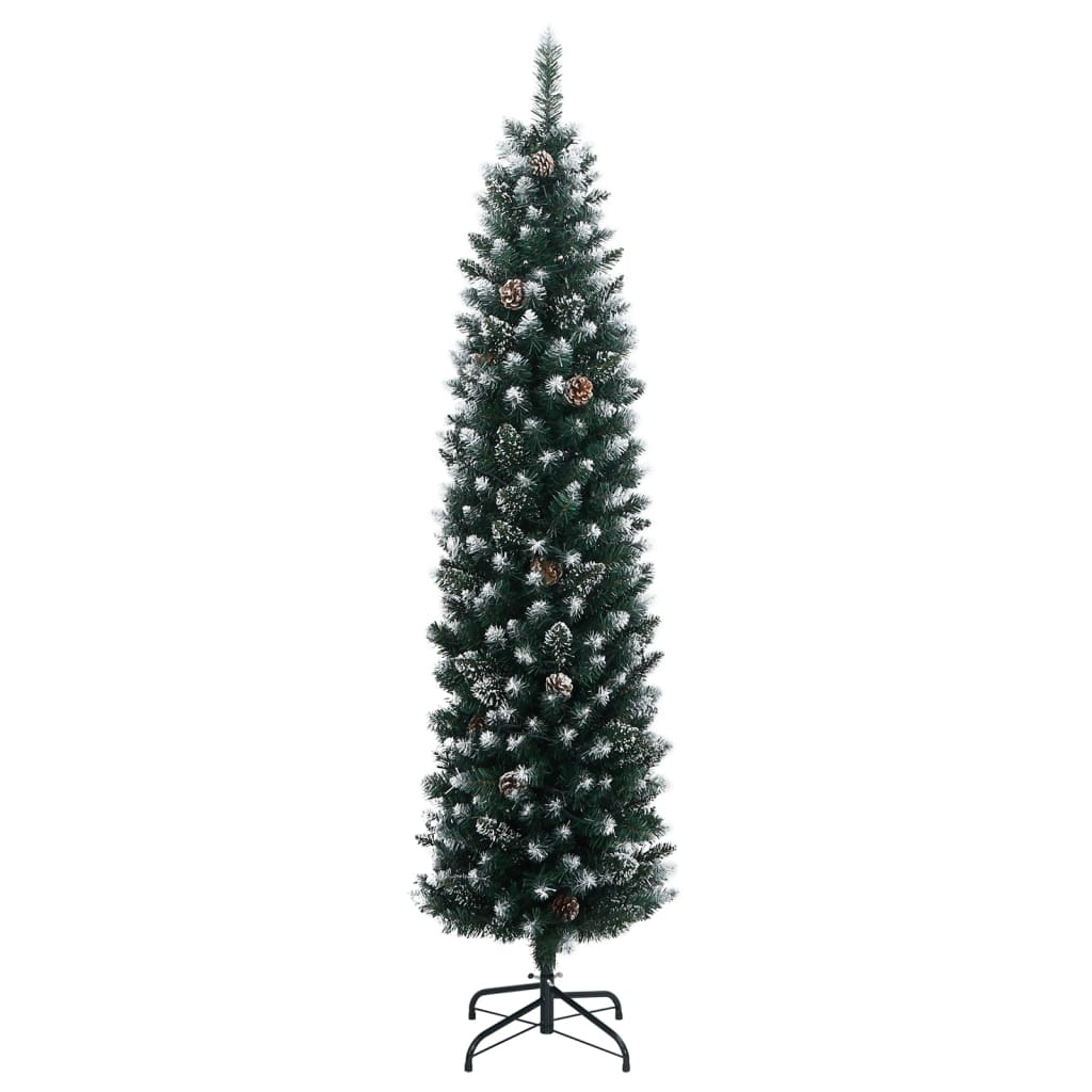 Albero di Natale Artificiale Sottile con 150 LED 150 cm 3315779
