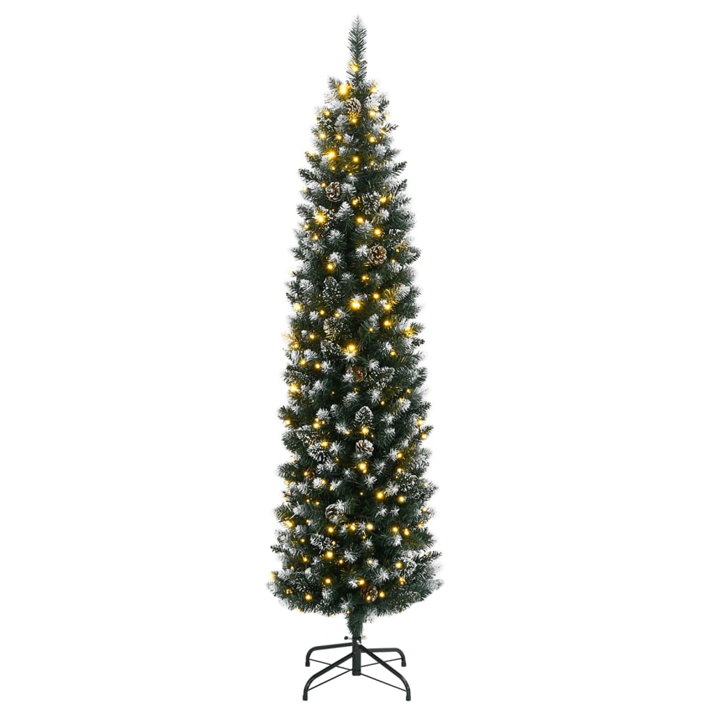 Albero di Natale Artificiale Sottile con 300 LED 180 cm 3315780