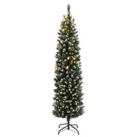 Albero di Natale Artificiale Sottile con 300 LED 180 cm 3315780