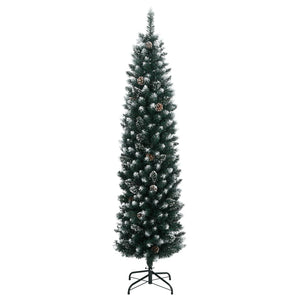 Albero di Natale Artificiale Sottile con 300 LED 210 cm 3315781