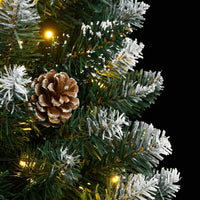 vidaXL Albero di Natale Artificiale Sottile con 300 LED 210 cm