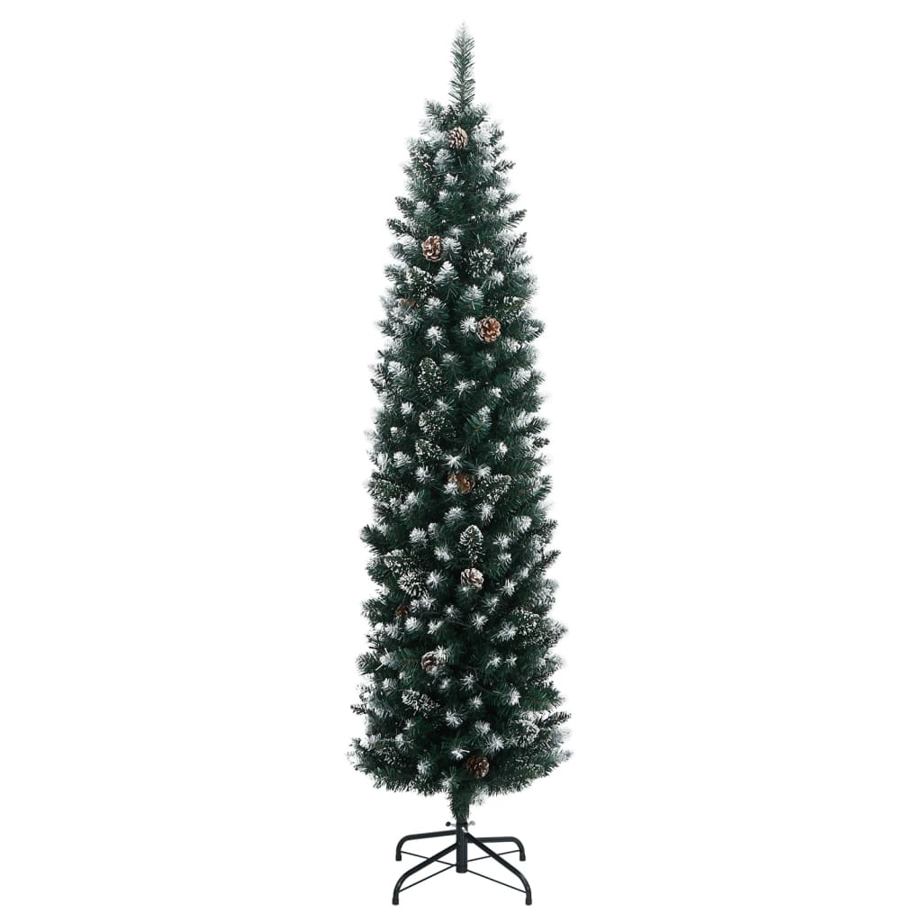 Albero di Natale Artificiale Sottile 300 LED 240 cm 3315782