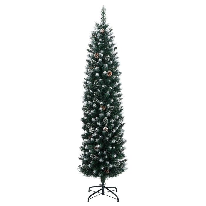 Albero di Natale Artificiale Sottile 300 LED 240 cm 3315782