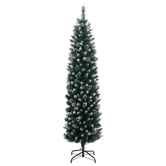 vidaXL Albero di Natale Artificiale Sottile 300 LED 240 cm