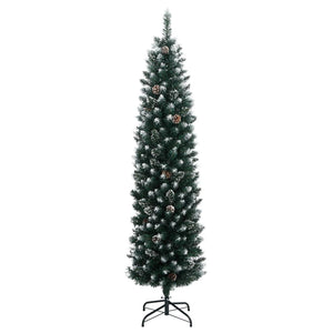 vidaXL Albero di Natale Artificiale Sottile 300 LED 240 cm