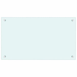 Paraschizzi per Cucina 2 pz Bianchi 70x40 cm in Vetro Temperato 3315783