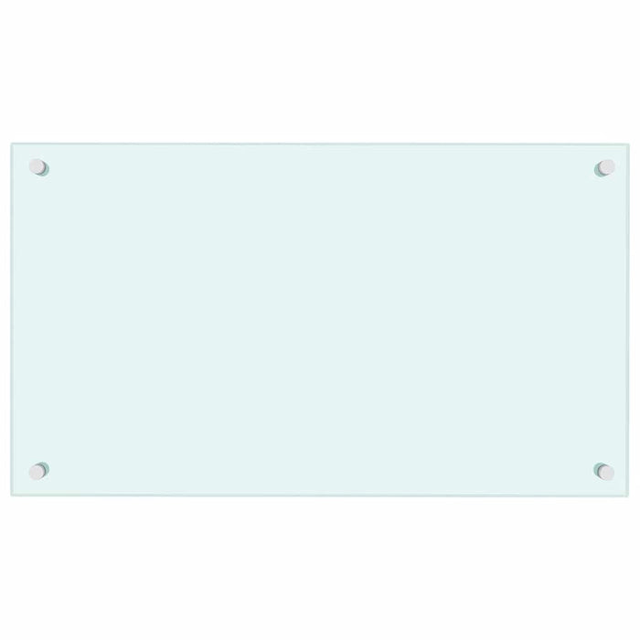 Paraschizzi per Cucina 2 pz Bianchi 70x40 cm in Vetro Temperato 3315783