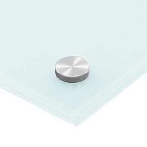 Paraschizzi per Cucina 2 pz Bianchi 70x40 cm in Vetro Temperato 3315783
