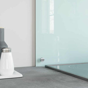 Paraschizzi per Cucina 2 pz-Set di 2 Protezione parete cucina Bianchi 70x50 cm in Vetro Temperato