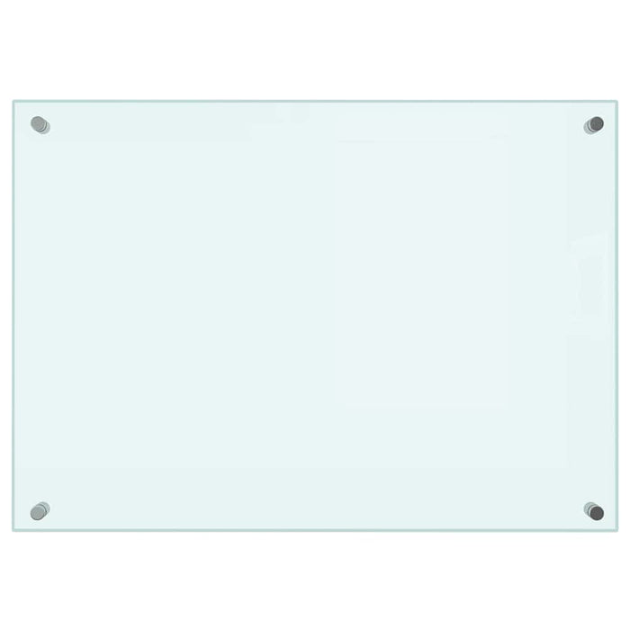 Paraschizzi per Cucina 2 pz Bianchi 70x50 cm in Vetro Temperato 3315784